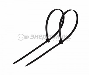 Rexant хомут нейлоновый черный 4,8х250 (уп. 100шт., цена за уп.), 07-0251-5