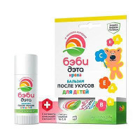 БЭБИ ДЭТА 10мл карандаш бальзам после укусов  х24