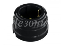 МЕЗОНИНЪ РЕТРО УСАДЬБА роз. ОУ 1 мест. земля 16A ЧЕРНЫЙ АВS-пластик GE30301-05