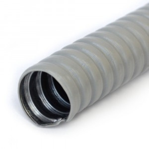 Металлорукав в ПВХ изоляции серый Р3-ЦП-НГ-50 (15м/уп) Промрукав PR04.0477