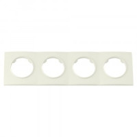 Bylectrica РЕТРО ПРОВАНС квадрат Рамка 4 мест. (ЮЛИГ.735212.502 беж.)