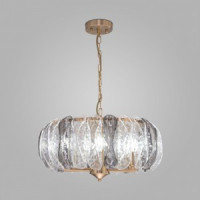 Bogate&#039;s св-к подвесной 6x60W E14 520x520x810 мет. прозр./дымч./латунь Callas 365/6 a064814