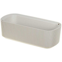 Кашпо СТРИП 290х130 1,7л со вставкой Крем М3251 х9