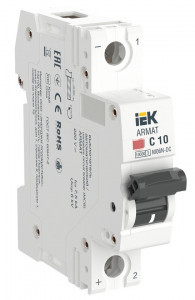 IEK ARMAT автоматический. выкл. M06N-DC 1P C 10А AR-M06N-1-C010DC
