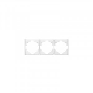 KRANZ MIELE ROUND Рамка 3 мест. (горизонт.) перламутр KR-78-0753-1