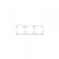 KRANZ MIELE ROUND Рамка 3 мест. (горизонт.) перламутр KR-78-0753-1