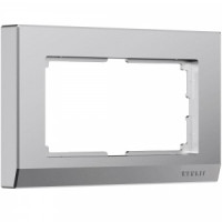 Werkel рамка СУ для двойной розетки Stark (серебро матовый) W0081865 a063458