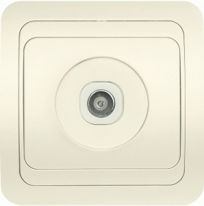 Smartbuy Марс роз. СУ телевизионная 1-местная бежевая 75Ом 5-862МГц (SBE-02i-S1-TV)