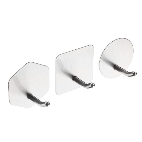 Крючки самоклеящиеся тм VETTA, 4,5x4,5см, нерж.сталь 201, 2шт, 3 дизайна