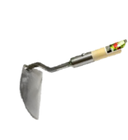 Тяпка косая большая, 60х150мм, толщина титана 3мм, черенок лакированная осина 120см