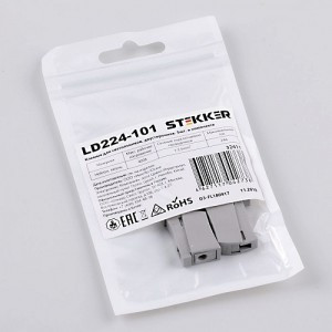 STEKKER клемма СМК для свет. (двусторон) LD224-101 2х(1-2,5мм2) 250V 24A (уп. 5шт, цена за уп) 32411