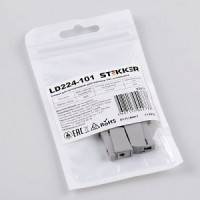 STEKKER клемма СМК для свет. (двусторон) LD224-101 2х(1-2,5мм2) 250V 24A (уп. 5шт, цена за уп) 32411
