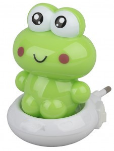 ЭРА ночник св/д детский NN-608 0.5W пластик, зеленый, 220V, выкл. NN-608-SW-GR