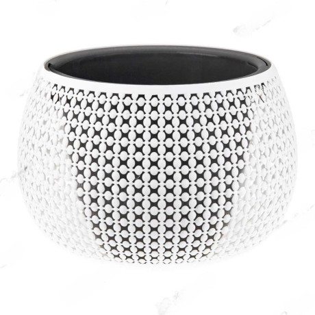 Кашпо ПИРУЛА D290 4л со вст. белый  М3101 х4