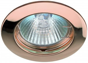 ЭРА KL1 SC св-к встр. 50W MR16 GU5.3 круг медь