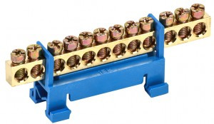 IEK шина N "Ноль" (нул.) на DIN-изол тип "Стойка" ШНИ-6х9-12-С-С  YNN10-69-12P-K07