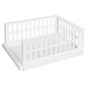 Органайзер с выдвижной полкой на роликах SMART l 450х345х180мм белый, пластик 435264516 Бытпласт