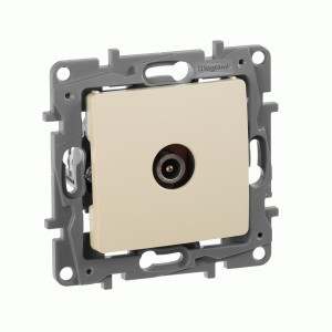 IEK ETIKA Plus мех. роз. TV СУ 1 мест. сл. кость (проходная, RG6, 15dB) 672363