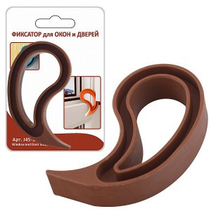 Фиксатор для окон/дверей 9,5*5,5*2см цвет микс (кратность 3!!!) 45-15 Мультидом