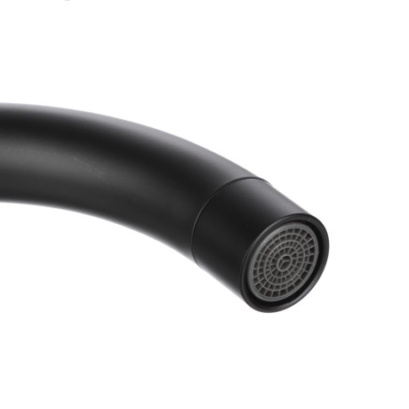 RAIN Смеситель для кухни Кристал, кран-буксы 1/2, гайка, латунь, черный