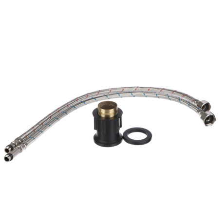 RAIN Смеситель для кухни Кристал, кран-буксы 1/2, гайка, латунь, черный