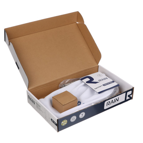 RAIN Смеситель для кухни Кристал, кран-буксы 1/2, гайка, латунь, черный