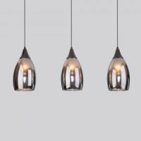 Eurosvet св-к подвесной E14 3x15W 600х0х1200 металл бел/чёрн жемч Cosmic 50285/3 a056840