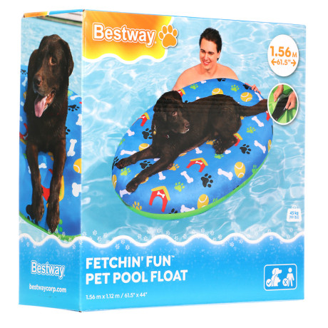 BESTWAY Плотик для бассейна для домашних животных FETCHIN' FUN, 156x112см, 43849