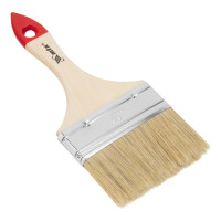 Кисть плоская &quot;Стандарт&quot; 4&quot; (100 мм) натуральная щетина, деревянная ручка MTX