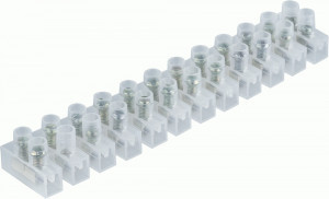 Navigator зажим винтовой ЗВИ- 3 (КЗВ) 12пар 3А 1-5мм2, оцинк, п/э, белый (уп.10шт, цена за шт) 14089