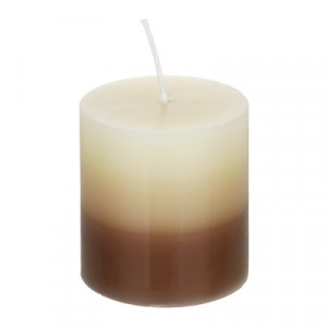 LADECOR Свеча ароматическая, парафин, градиент, 7x7,5 см, аромат ваниль