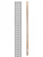 TDM Рубин линейка измерительная металлическая 100см, нерж.сталь, двухсторонняя шкала SQ1018-0505