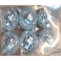 Шар Z005-1 5 см 6 шт диско-шар зеркальный