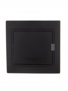 Lezard Мира выкл. СУ 1 кл. 10А черный бархат (корпус PC) 701-4242-100