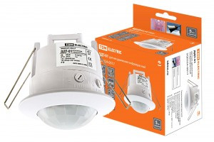 TDM датчик движения ИК ДДТ-01 потолоч. встраив. 1200W, 6м, 120гр. сбоку, 360гр. сверх SQ0324-0017