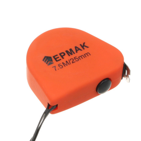 ЕРМАК Рулетка "СОФТ-ТАЧ", 7,5м х 25мм, одинарный зацеп, корпус PP