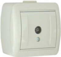 Lezard Ната роз. TV ОУ 1 мест. крем. (RG6, проходн.) (корпус PC) 710-0300-129