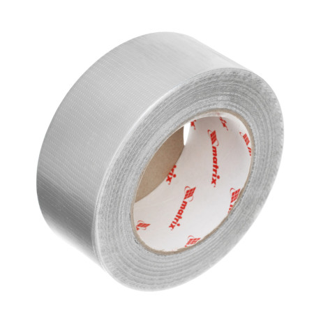 Лента клейкая армированная, влагостойкая, 48 мм х 45 м, серебристая Matrix