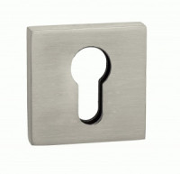 Накладка на цилиндр квадрат. PUERTO, никель супер матовый INET AL 03 MSN