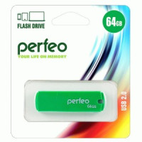 Флеш-диск USB 64Gb Perfeo Green C05 PF-C05G064
