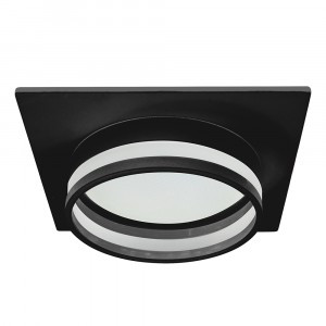 Feron св-к встр. под лампу GX53 черный квадрат IP20 110х110х48 DL503 LUNA 51092