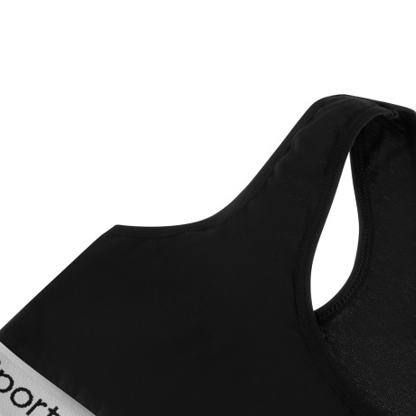 GALANTE Майка-топ с широкими лямками, р.44, 95% хлопок, 5% спандекс, черный, НБ25-21