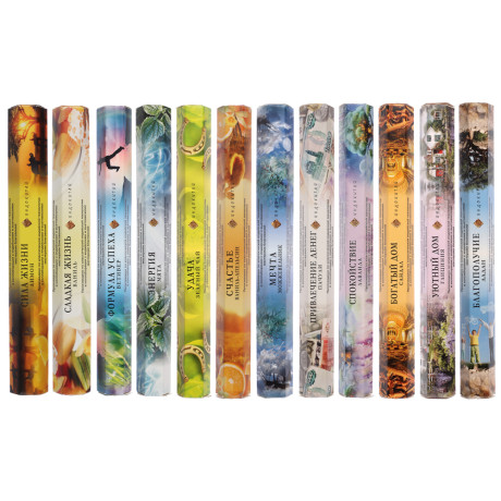 Аромапалочки 20 шт, 27 ароматов, 24,5 см, арт 2010/NR-25