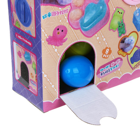 Игрушка сюрприз "Мялки в яйцах", 8 штук, 37,5х10,5х24,5см, TPR, PVC