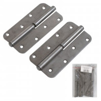 Петля накл ПН1-130 без покр. левая 2 шт. Инд.упаковка+ШК (цена за 2шт) (20) Кунгур