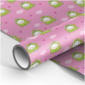 Упаковочная бумага глянц. 70*100см, MESHU "Милые котята", 80г/м2 Арт.358091