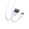 FORZA Кабель для зарядки Эталон iP, 1м, Быстрая зарядка 2.4А, 12W, TPE, белый, кейс
