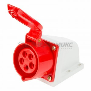 REXANT розетка силовая CEE 115 стационарная 3Р+РЕ+N 16А 380В IP44, 11-8911