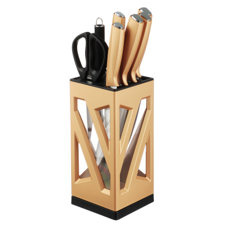 SATOSHI Анбон Набор ножей кухонных 8пр, вращающаяся подставка