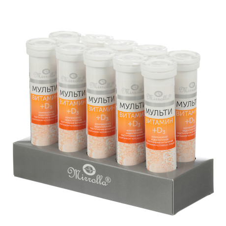 БАД "Мультивитамин+D3" Мирролла, 20шип.табл